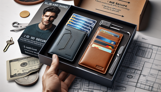 Discover the RUNBOX Men's Wallet - a sleek, RFID-b