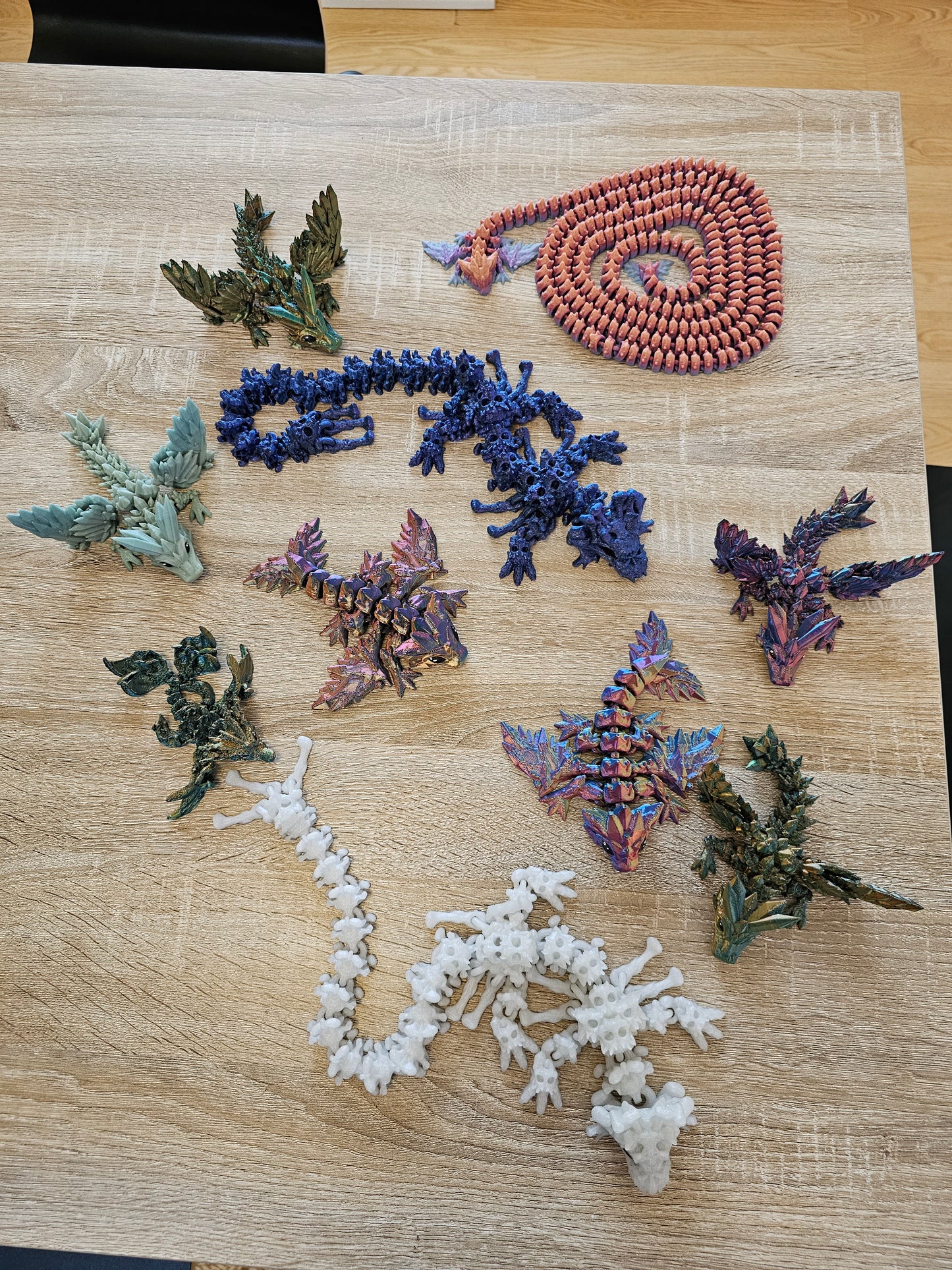 Extra Long Tail Baby Crystal Dragon