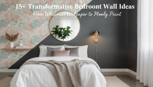 15+ Transformative Bedroom Accent Wall Ideas: From Whimsical Wallpaper to Moody Paint