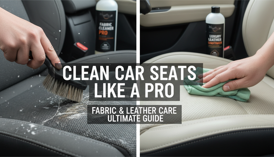 How to Clean Car Seats Like a Pro: The Ultimate Guide to Fabric and Leather Care
