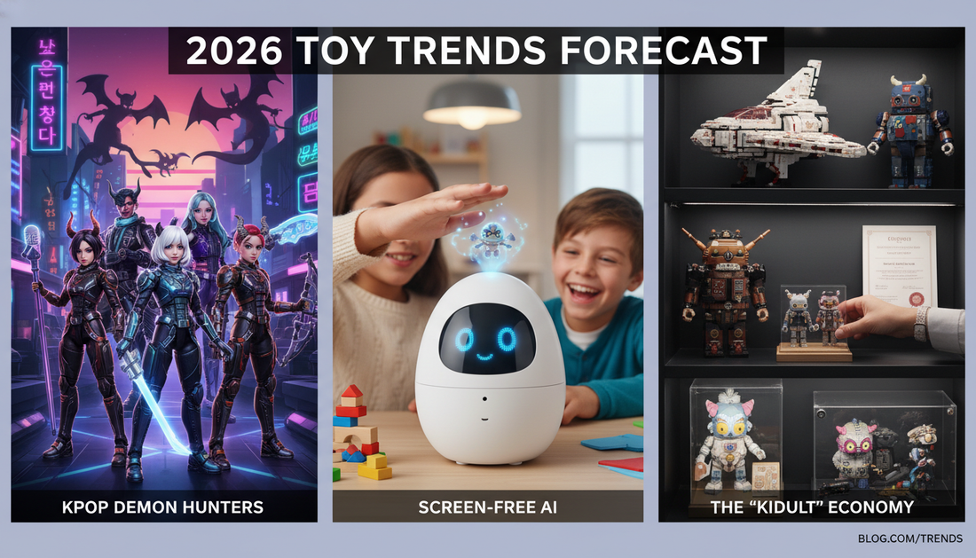 2026 Toy Trends Forecast: KPOP Demon Hunters, Screen-Free AI, and the Rise of the "Kidult" Economy