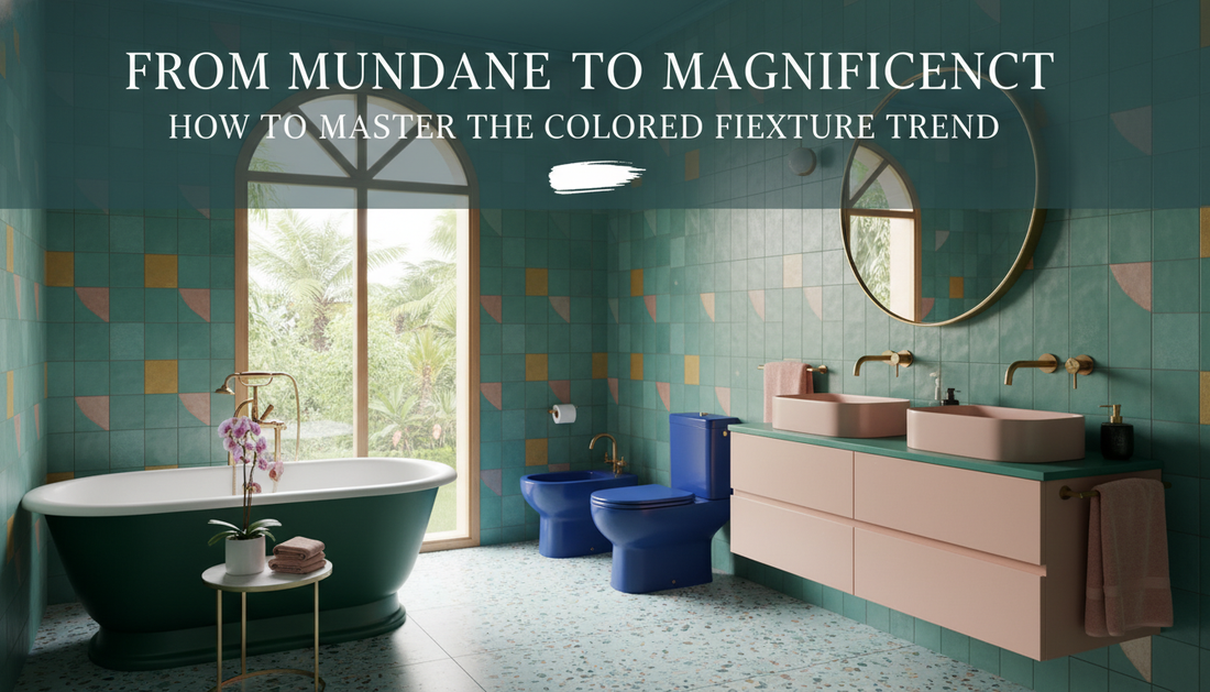 From Mundane to Magnificent: How to Master the Colored Bathroom Fixture Trend