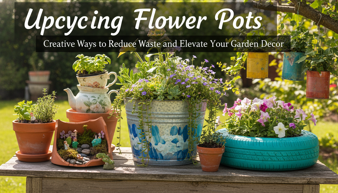 Upcycling Flower Pots: Creative Ways to Reduce Waste and Elevate Your Garden Decor