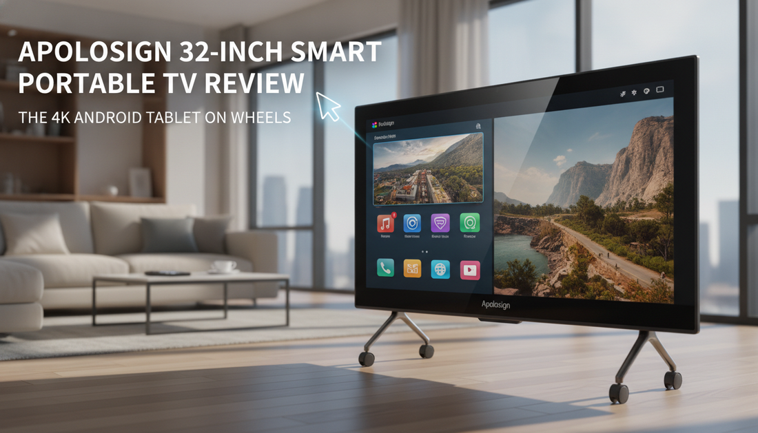 Apolosign 32-Inch Smart Portable TV Review: The 4K Android Tablet on Wheels