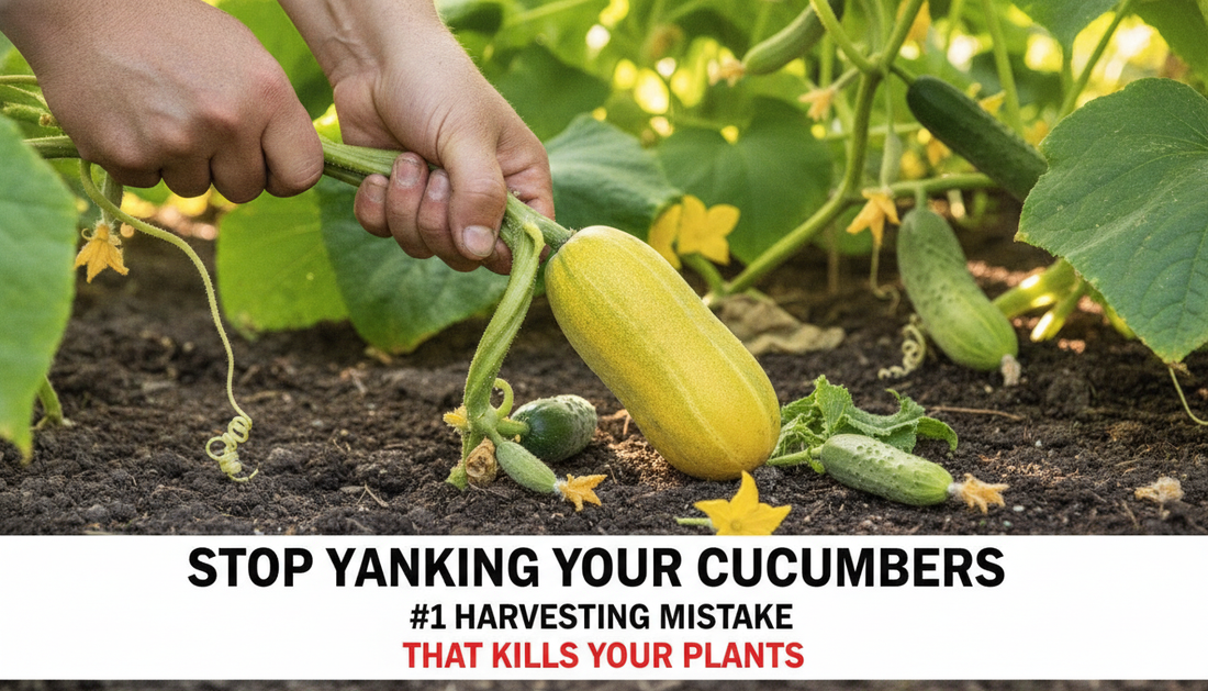 Stop Yanking Your Cucumbers: The #1 Harvesting Mistake That Kills Your Plants