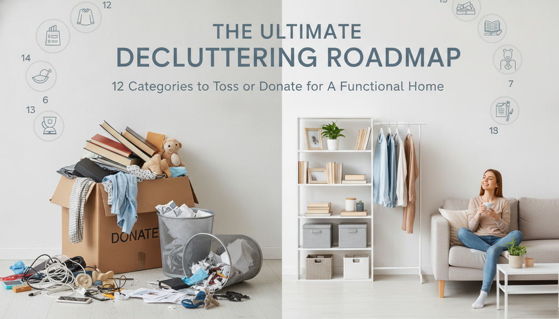 The Ultimate Decluttering Roadmap: 12 Categories to Toss or Donate for a Functional Home