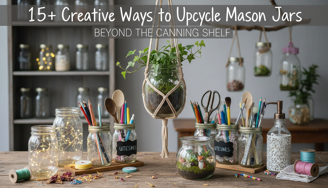 15+ Creative Ways to Upcycle Mason Jars: Beyond the Canning Shelf
