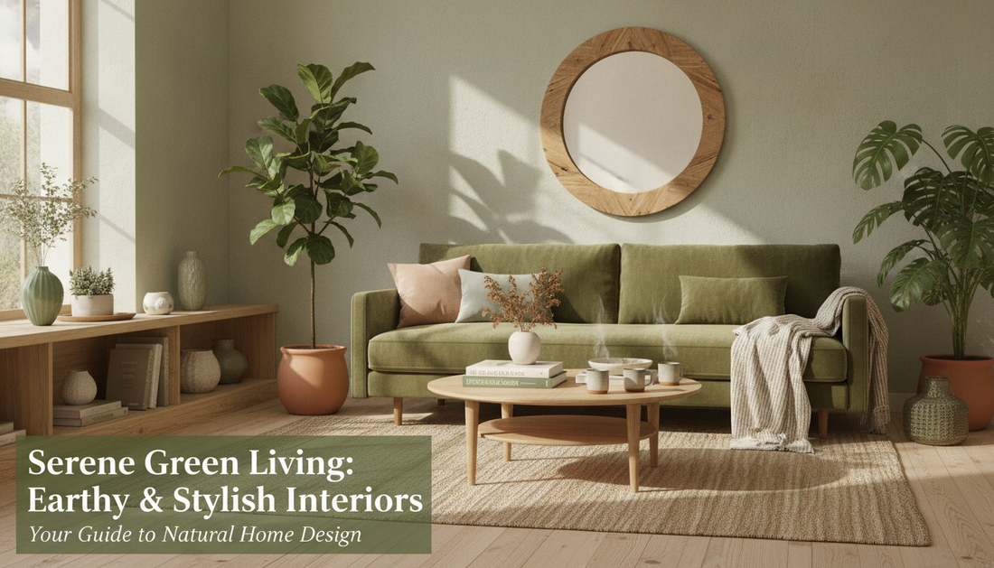 Serene Green Living Room Design Ideas: A Guide to Earthy and Stylish Interiors