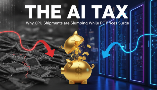 The AI Tax: Why CPU Shipments are Slumping While PC Prices Surge