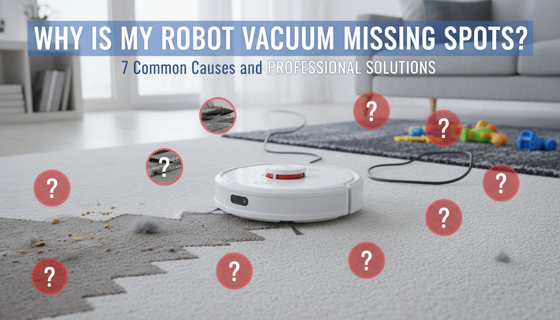 Why Is My Robot Vacuum Missing Spots? 7 Common Causes and Professional Solutions