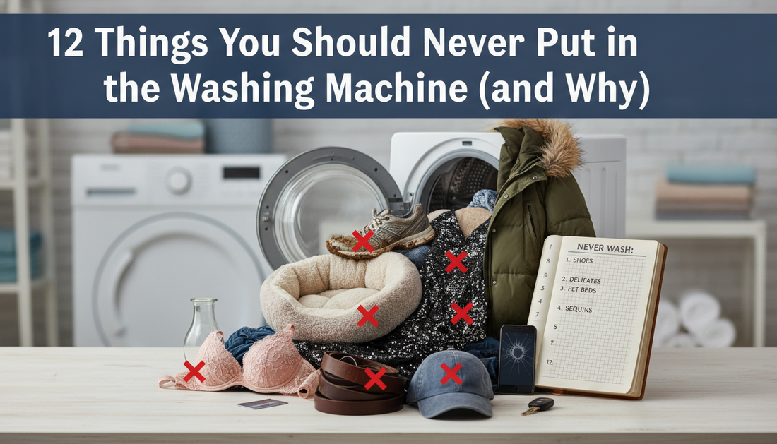 12 Things You Should Never Put in the Washing Machine (and Why)