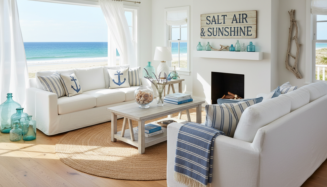 Coastal Summer Home Decor Ideas: Refresh Your Space with Nautical Motifs and Sun-Drenched Accents