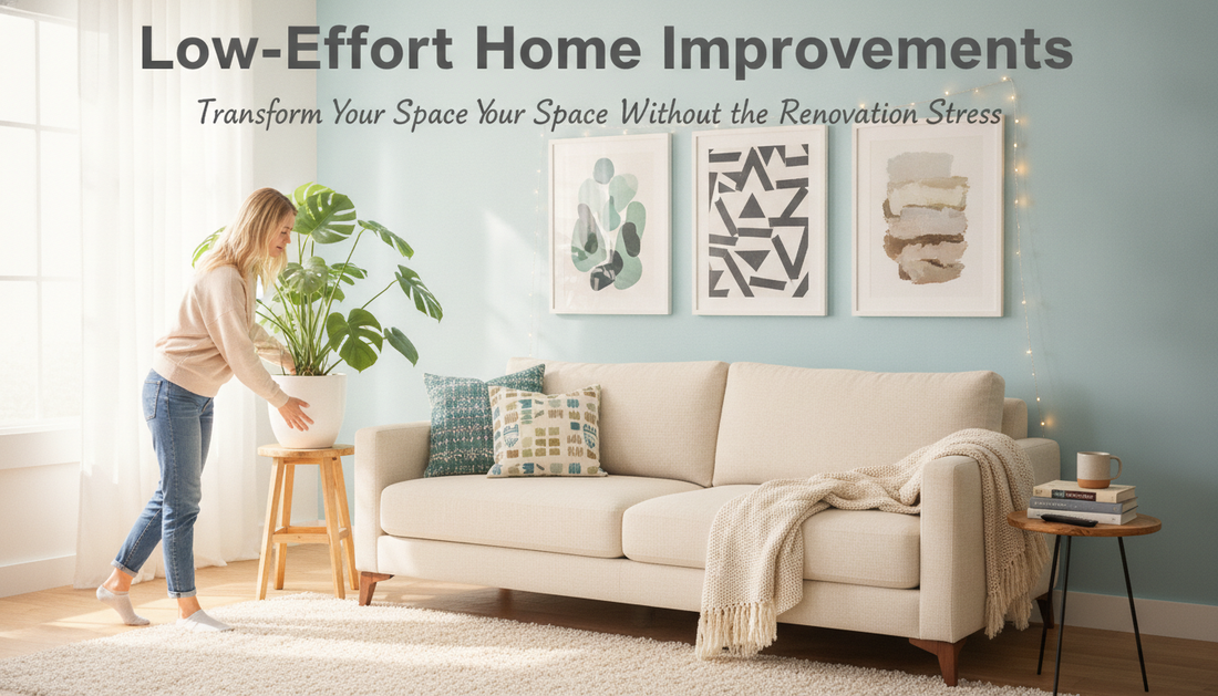 Low-Effort Home Improvements: Transform Your Space Without the Renovation Stress