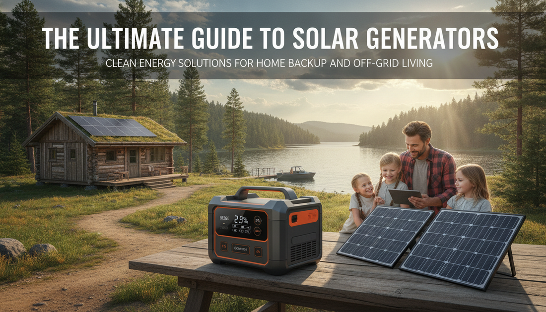 The Ultimate Guide to Solar Generators: Clean Energy Solutions for Home Backup and Off-Grid Living