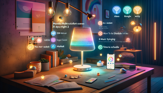 Discover how the Govee RGBIC Smart Table Lamp tran