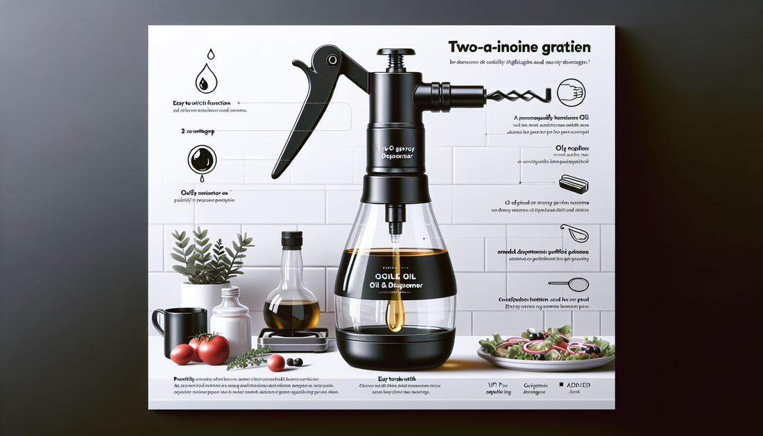 Discover the versatility of the 2-in-1 glass oil s