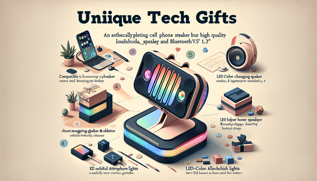 Discover unique gifts for men including tech gadge