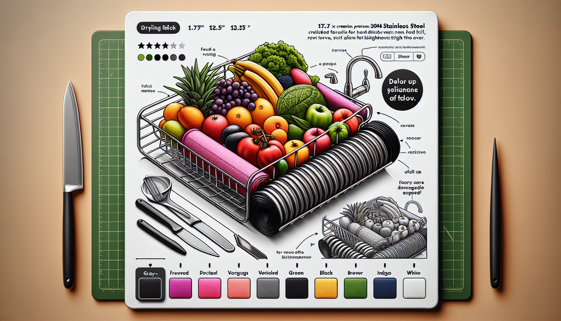 Discover the Tomorotec Roll Up Dish Drying Rack fo