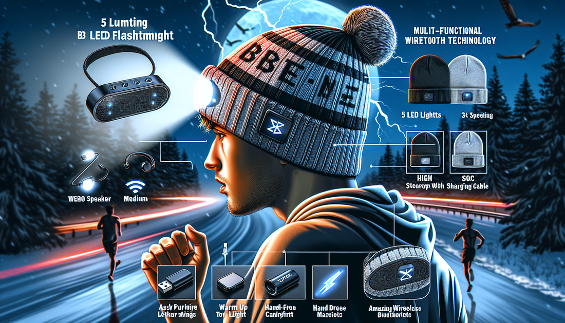 Discover the TOPIEI Bluetooth Beanie with light - 
