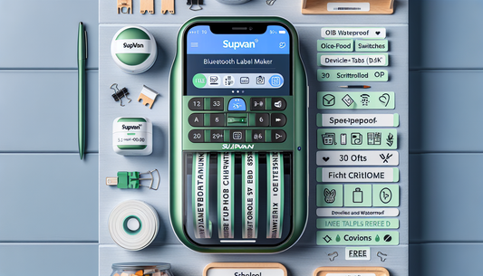 Discover how the SUPVAN E10 Bluetooth Label Maker 