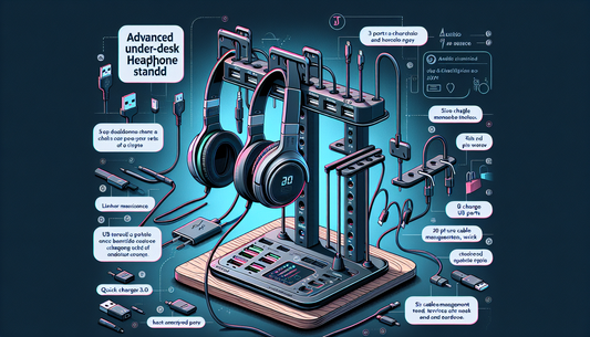 Discover how a headphone stand with USB charger ca