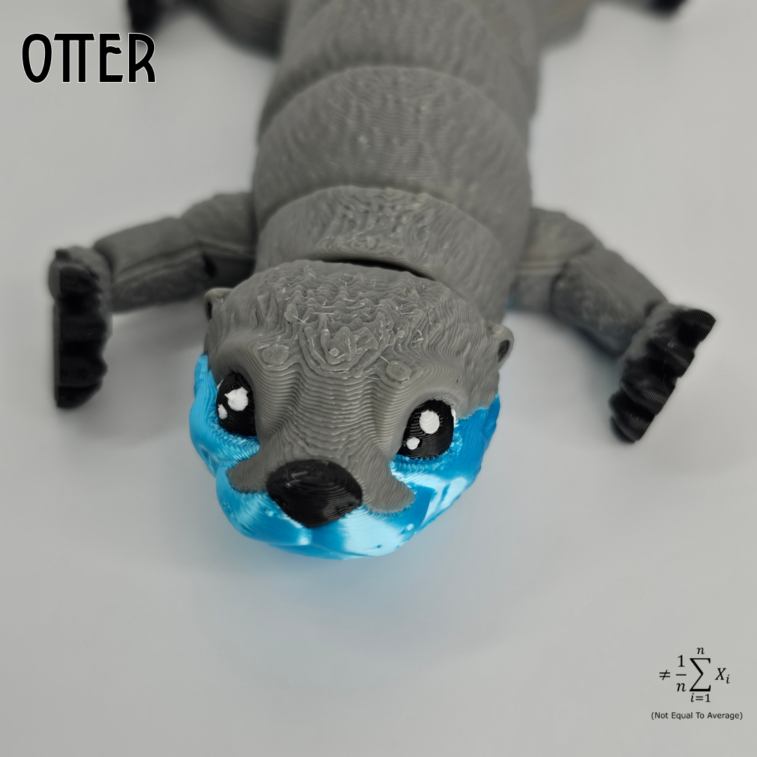 Playful Otter - Cute Flexible 3D Printed Otter