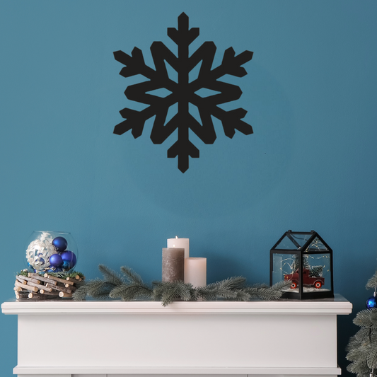 Large Metal Snowflake - Wall Art