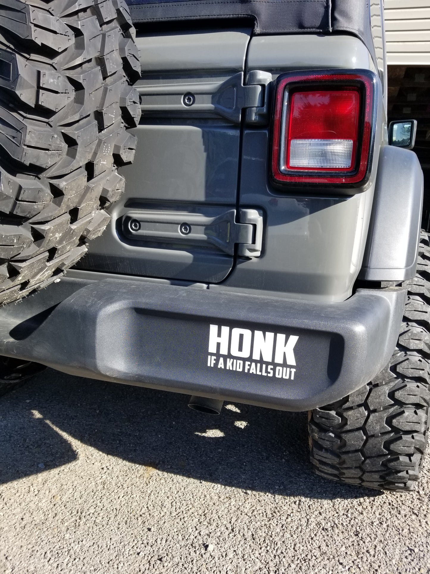 "HONK If A Kid Falls Out" Jeep, SUV, van, bus, or any vehicle