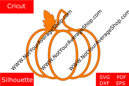 Pumpkin Fall SVG Graphic DXF Decal